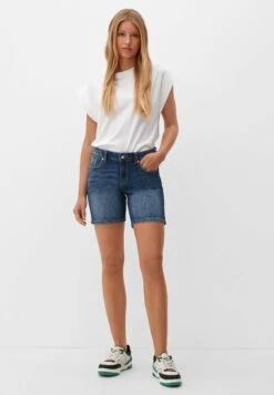 QS By S.Oliver IM USED-LOOK - Szorty Jeansowe - Ozeanblau -sklep Next 43f929653207450b9e30567add3a728e