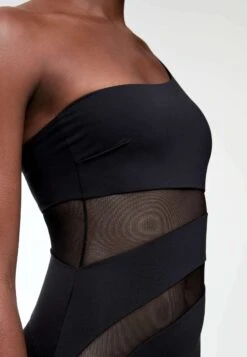 Oysho SHEER PANEL ASYMMETRIC - Kostium Kąpielowy - Black -sklep Next 45917c1bbaa841388239b5163d7caef3