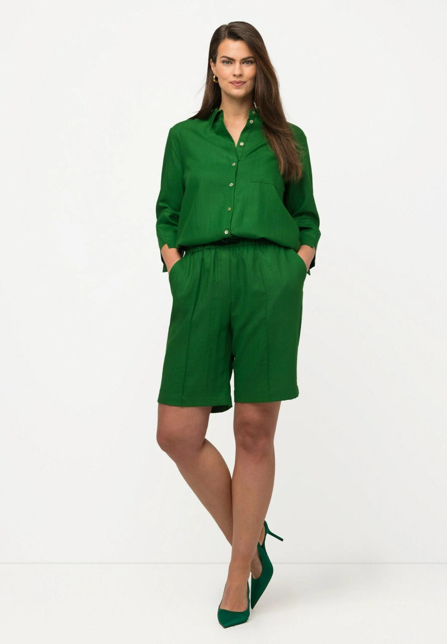 Ulla Popken Szorty - Apple Green 2 Ulla Popken Szorty - Apple Green - obrazek 2