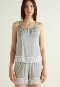 Piżama - Grigio Chiaro Mel Bianco