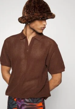 Obey Clothing ROLLING BUTTON UP UNISEX - Koszulka Polo - Sepia -sklep Next 460b715fc16748bcbd5b80056a416ff6