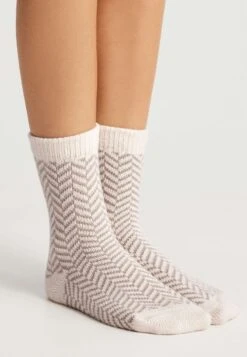 Oysho 2 PAIRS OF CLASSIC - Skarpety - Light Brown