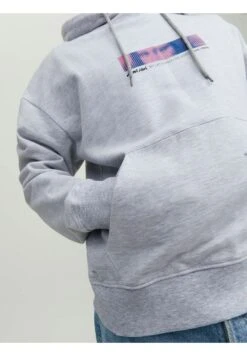 Jack & Jones JORMASTERPIECE HOOD UNISEX - Bluza Z Kapturem - White Melange -sklep Next 4801d995e7914f3485a78a6758ca29f2