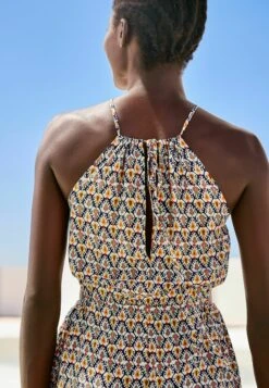 Next CUT-OUT STANDARD - Kombinezon - Green Pink Border Print -sklep Next 4eab18b4b3574e60b352ad060cb77e30