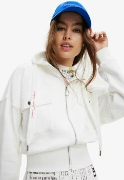 Desigual OVERSIZE POCKETS - Bluza Rozpinana - White -sklep Next 515bb7535dfe4271bf5561bc4c6598db