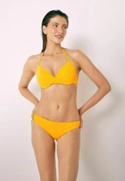 Next PADDED WIRED PLUNGE STANDARD - Góra Od Bikini - Yellow