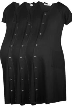 3-PACK SET - Koszula Nocna - Black Black Black -sklep Next 52730f18d939439884c2c5f7a40a3d15