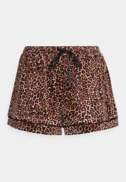 Hunkemöller SHORT LEOPARD - Spodnie Od Piżamy - Black -sklep Next 550ce5946a474abc820cc30bf7555266