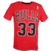 Mitchell & Ness SCOTTIE PIPPEN #33 CHICAGO BULLS RED NBA NAME AND NUMBER - T-shirt Z Nadrukiem - Rot