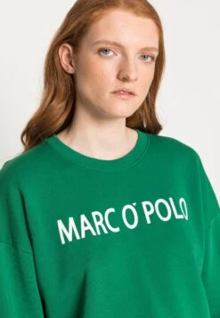 Marc O'Polo ROUND NECK LONG SLEEVES CROPPED LENGTH - Bluza - Preppy Green -sklep Next 56a49c395b6e4b499de62dec253de4a6