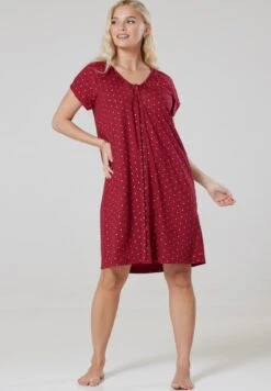 2 PAK - Koszula Nocna - Black Bordeaux Gold Coloured -sklep Next 6126234a34774d54b25b6476b29473f9