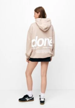 PULL & BEAR PRINTED - Bluza Z Kapturem - Stone -sklep Next 6218feb89a394a97b2c2ec0ccde27d1a