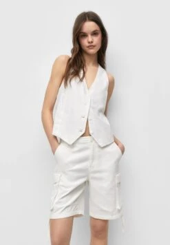 PULL & BEAR BERMUDA - Szorty - Beige