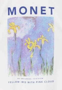 PULL & BEAR MONET WITH LANDSCAPE PRINT - T-shirt Z Nadrukiem - White -sklep Next 6658f8f06357429d9963704eebe2b2c5