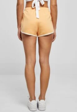URBAN CLASSICS ORGANIC INTERLOCK RETRO HOT - Szorty - Paleorange Whitesand -sklep Next 698df633ae4f45f09daf9abc490cb2ee