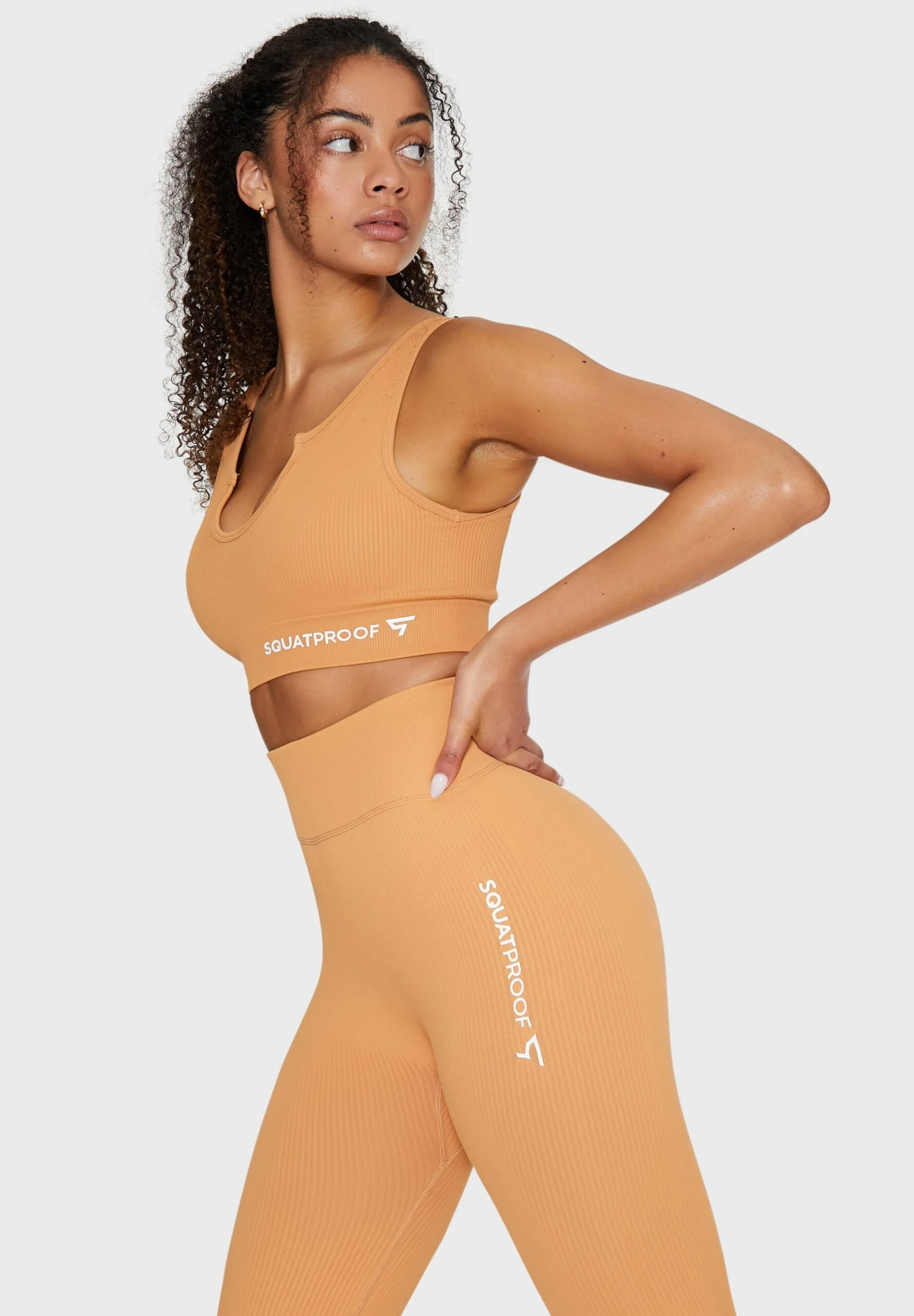 ARDOUR RIBBED - Top - Light Coffee 6 ARDOUR RIBBED - Top - Light Coffee - obrazek 6