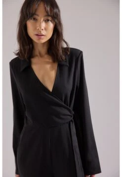 NA-KD TIE DETAIL WAIST - Kombinezon - Black