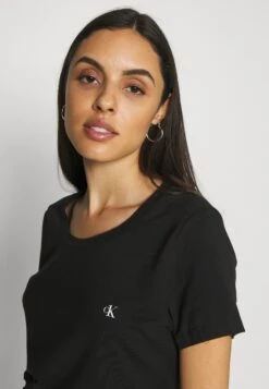 CALVIN KLEIN UNDERWEAR CK ONE CREW NECK 2 PACK - Koszulka Do Spania - Black -sklep Next 6d9fbd2575ee442eb80ab27c6b204ff9