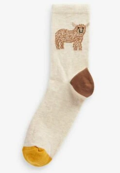 Next HAMISH HIGHLAND COW 4 PACK STANDARD - Skarpety - Yellow -sklep Next 7001383022114476aef3c4dd3438154b