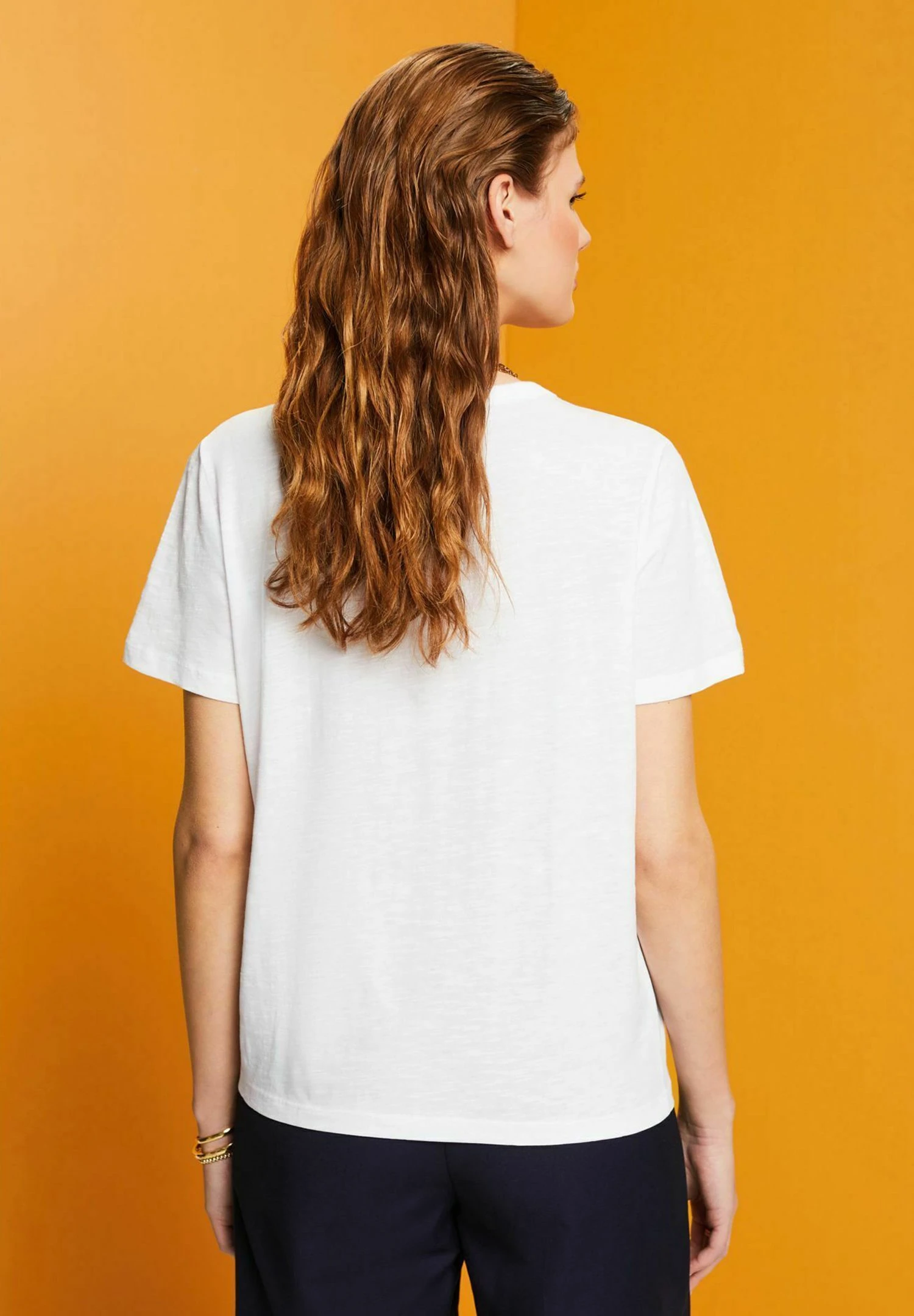 Edc By Esprit T-shirt Basic - White 5 Edc By Esprit T-shirt Basic - White - obrazek 5