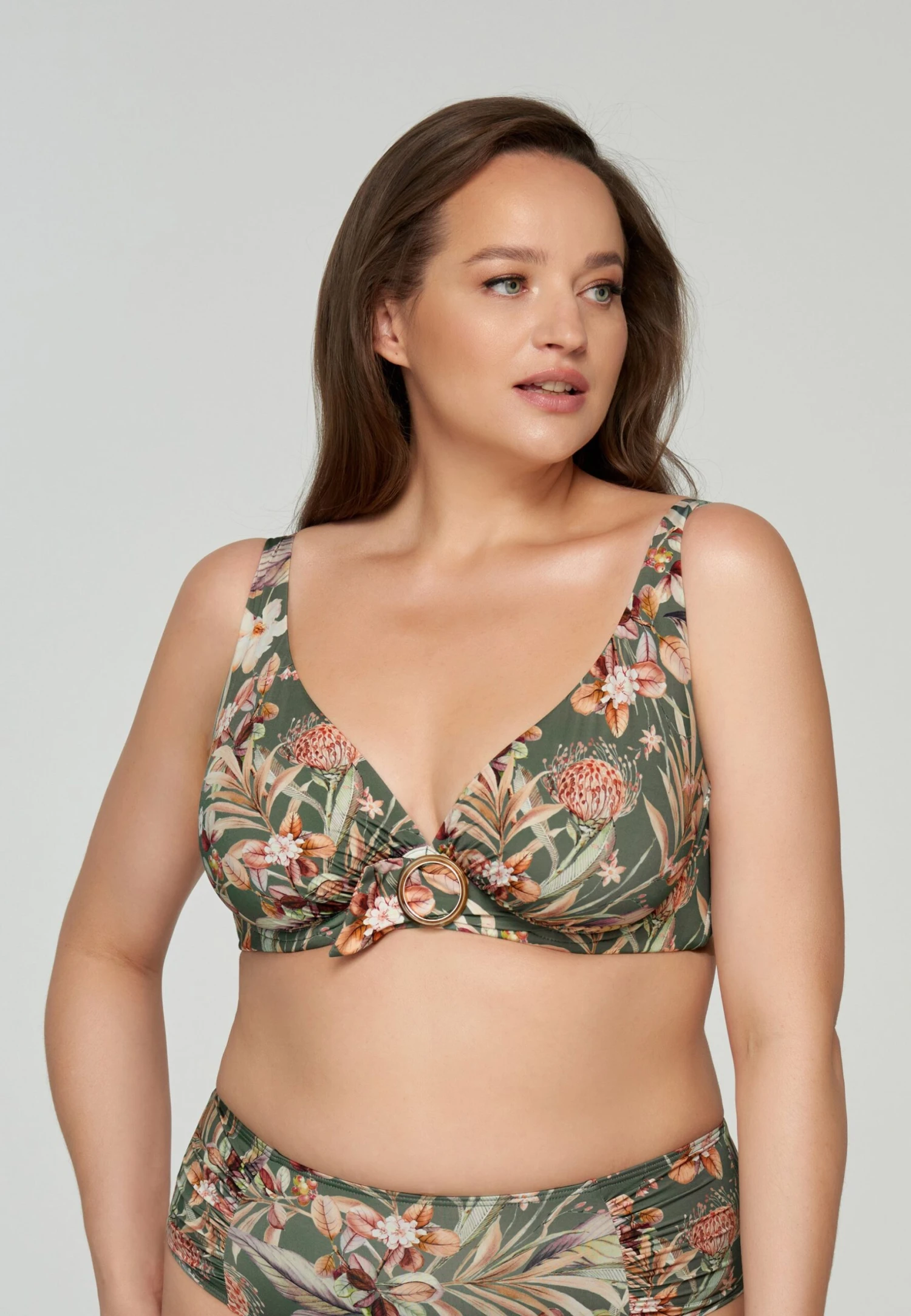 HAZEL - Góra Od Bikini - Olive Multi Ol Mc 1 HAZEL - Góra Od Bikini - Olive Multi Ol Mc