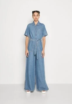 Scotch & Soda ZIP FRONT RETRO INSPIRED - Kombinezon - Indigo