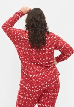 Zizzi MIT WEIHNACHTSMOTIV - Bluzka Z Długim Rękawem - Tango Red White Aop -sklep Next 74f7de3d07db479e97026b333913796b