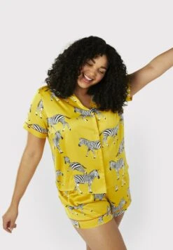 SHORT PJ SET - Piżama - Mustard -sklep Next 764555d1258544ea97a880d5d240c509