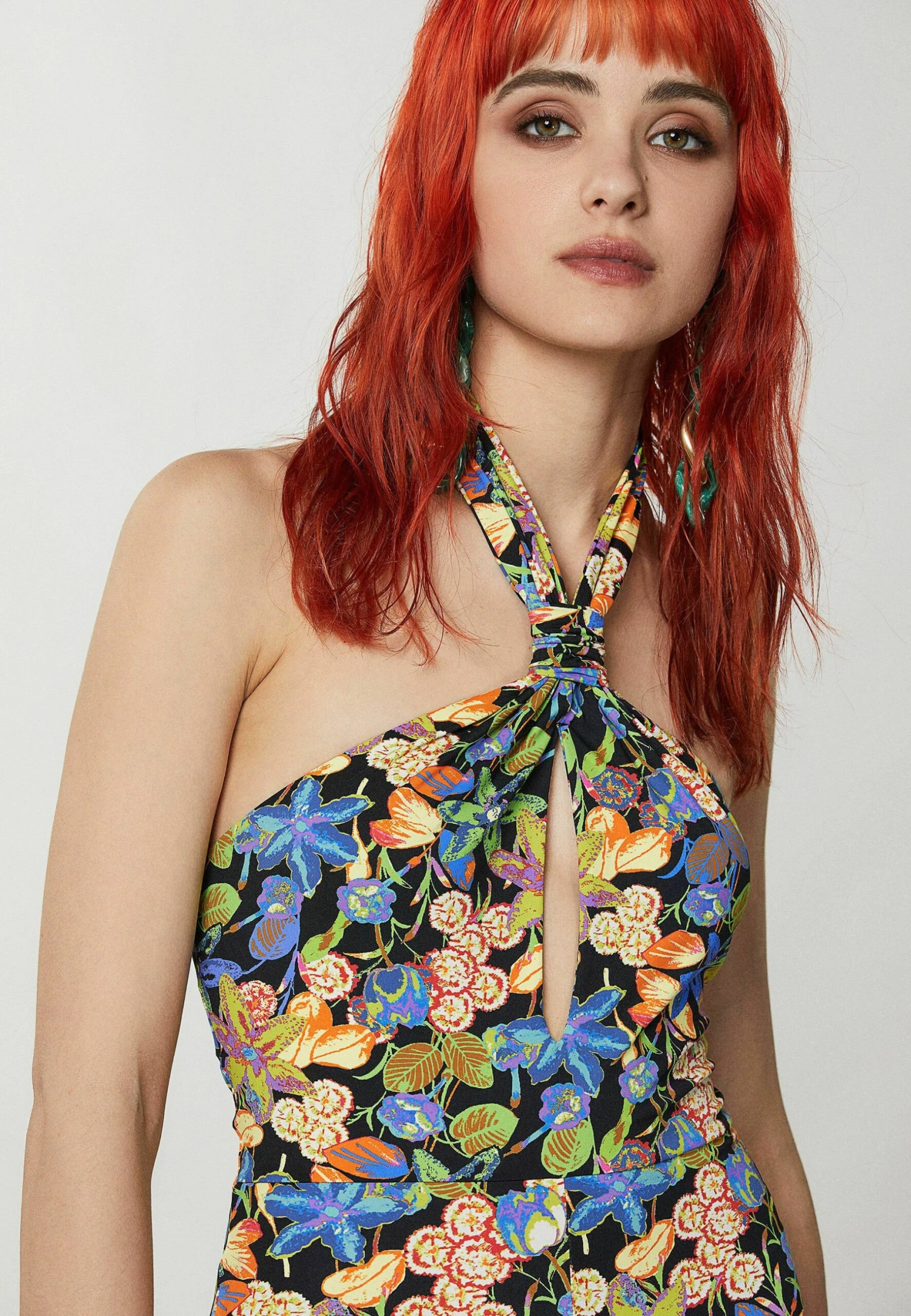 Patrizia Pepe SLIM FIT HALTERNECK - Kombinezon - Metaverse Flower 4 Patrizia Pepe SLIM FIT HALTERNECK - Kombinezon - Metaverse Flower - obrazek 4