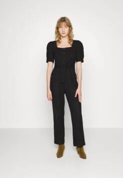 Sandro COMBIPANT - Kombinezon - Noir -sklep Next 7e528f5c67b447c09917c6d29d647dac