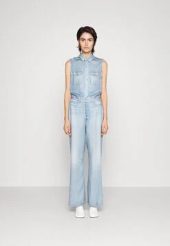 Rag & Bone LIQUID MIRAMAR SLEEVELESS - Kombinezon - Light Blue