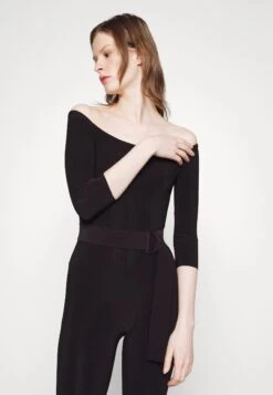 Norma Kamali OFF SHOULDER CATSUIT - Kombinezon - Black -sklep Next 7f9c75d999ee439ea0046a28de5f0a81