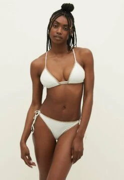 Stradivarius WITH DOUBLE STRAP - Dół Od Bikini - White