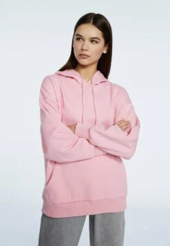 Stradivarius Bluza Z Kapturem - Light Pink