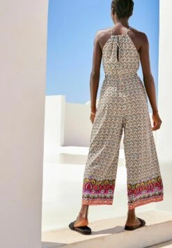 Next CUT-OUT STANDARD - Kombinezon - Green Pink Border Print -sklep Next 84a6f766c79a402181be703cd7d388aa