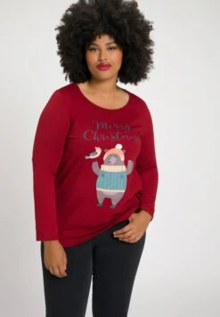 Ulla Popken Bluzka Z Długim Rękawem - Wijnrood