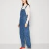 Monki Ogrodniczki - Blue Medium Dusty Classic