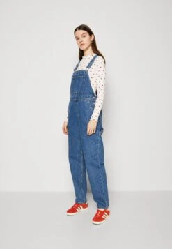 Monki Ogrodniczki - Blue Medium Dusty Classic