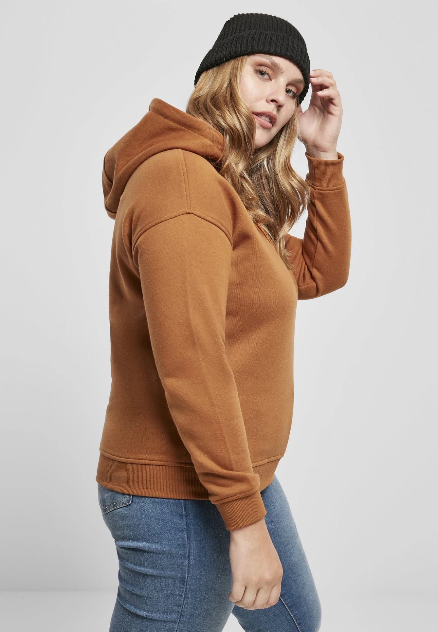 URBAN CLASSICS LADIES HOODY - Bluza Z Kapturem - Toffee 5 URBAN CLASSICS LADIES HOODY - Bluza Z Kapturem - Toffee - obrazek 5