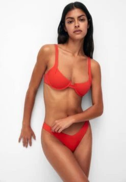 PULL & BEAR BASIC BALCONETTE - Góra Od Bikini - Red