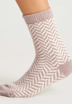 Oysho 2 PAIRS OF CLASSIC - Skarpety - Light Brown -sklep Next 925e4bb859784df0aca04c98e3d1ec25