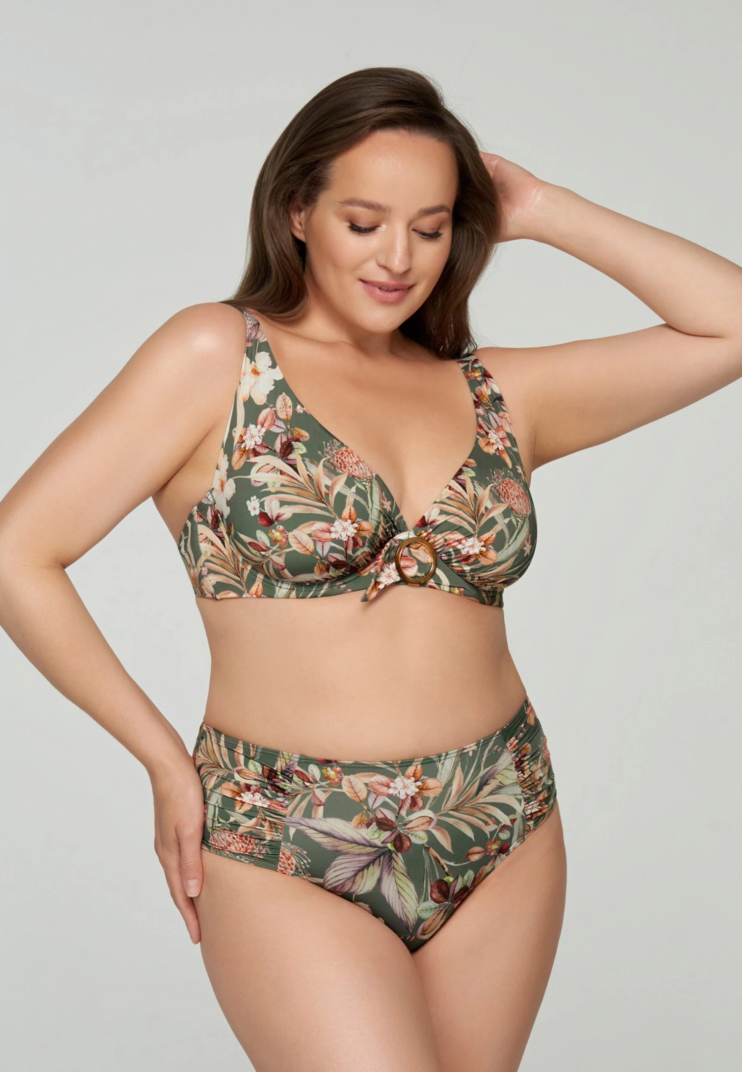HAZEL - Góra Od Bikini - Olive Multi Ol Mc 2 HAZEL - Góra Od Bikini - Olive Multi Ol Mc - obrazek 2
