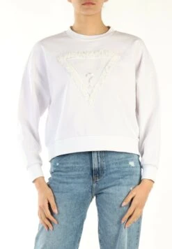 Guess PETALS TRIANGLE - Bluza - White