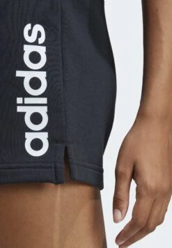Adidas Sportswear ESSENTIALS LINEAR FRENCH - Szorty - Black/white -sklep Next 968e2e38f5c24301acf562764e5b1e1f