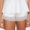 LingaDore KNICKER FRENCH - Spodnie Od Piżamy - Off White