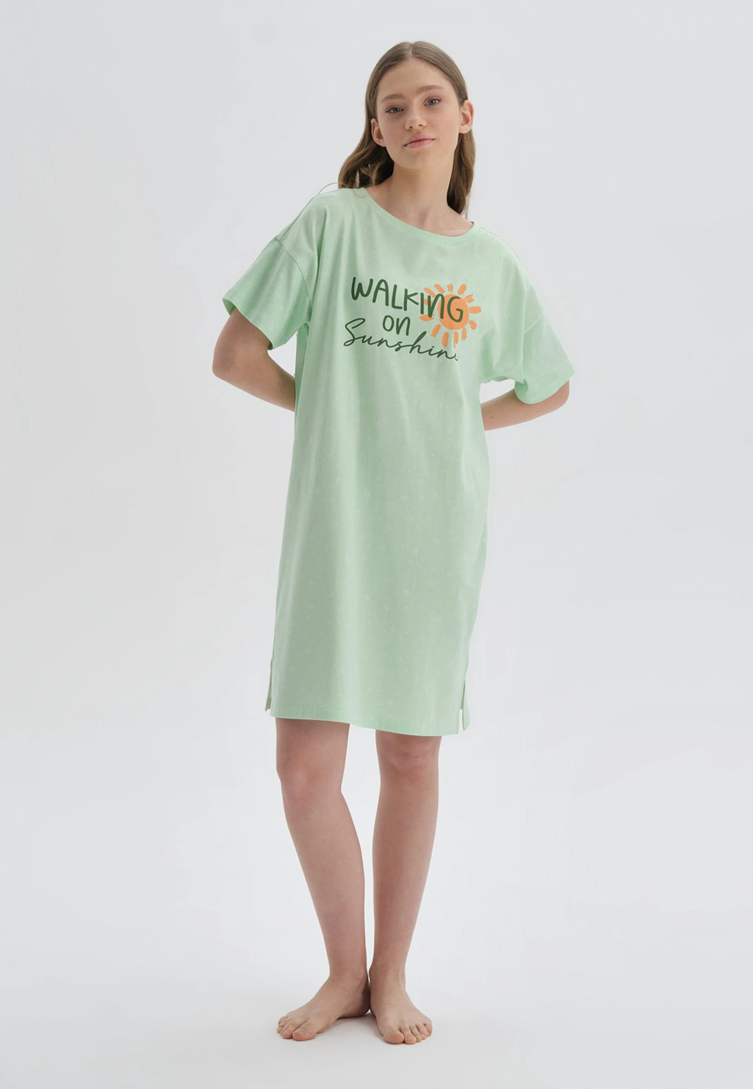 Koszula Nocna - Green 2 Koszula Nocna - Green - obrazek 2