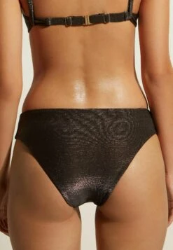 Calzedonia HOLLYWOOD - Dół Od Bikini - Braun Golden Shine Black -sklep Next 97ae514edf1a4346a470f337011183ad