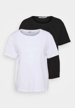 NA-KD TEE 2 PACK - T-shirt Basic - Black/white -sklep Next 98fad863f9dc45c893b416e031b4bece