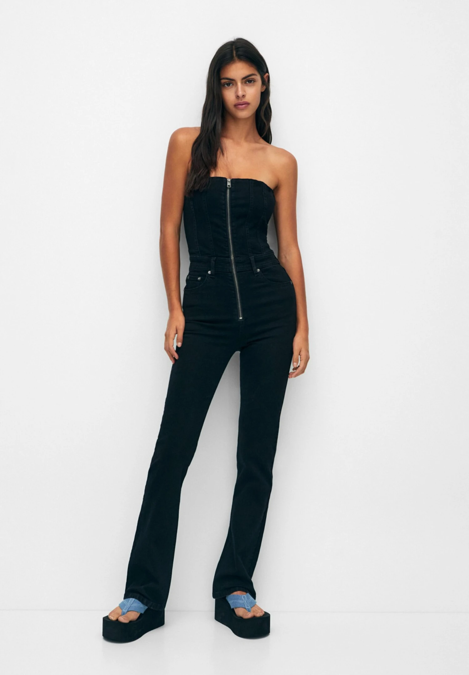 PULL & BEAR CORSET - Kombinezon - Black 2 PULL & BEAR CORSET - Kombinezon - Black - obrazek 2