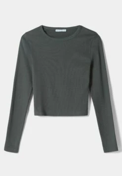 BERSHKA Bluzka Z Długim Rękawem - Grey -sklep Next 9ef758722f2b415c8ffd8a6a3facb71b